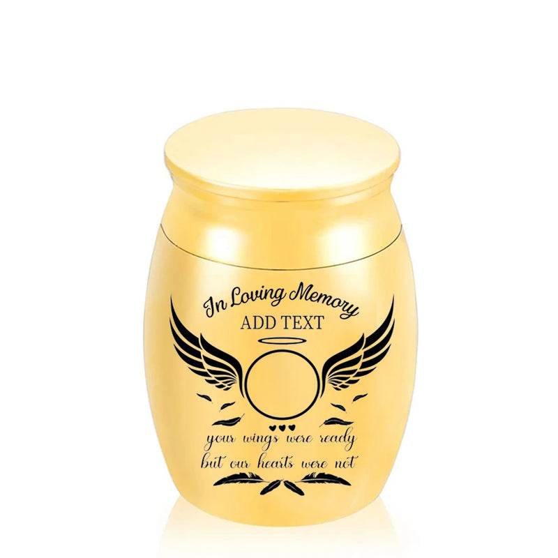 Cremation Urn for Ashes Angel Wings-5 Colors