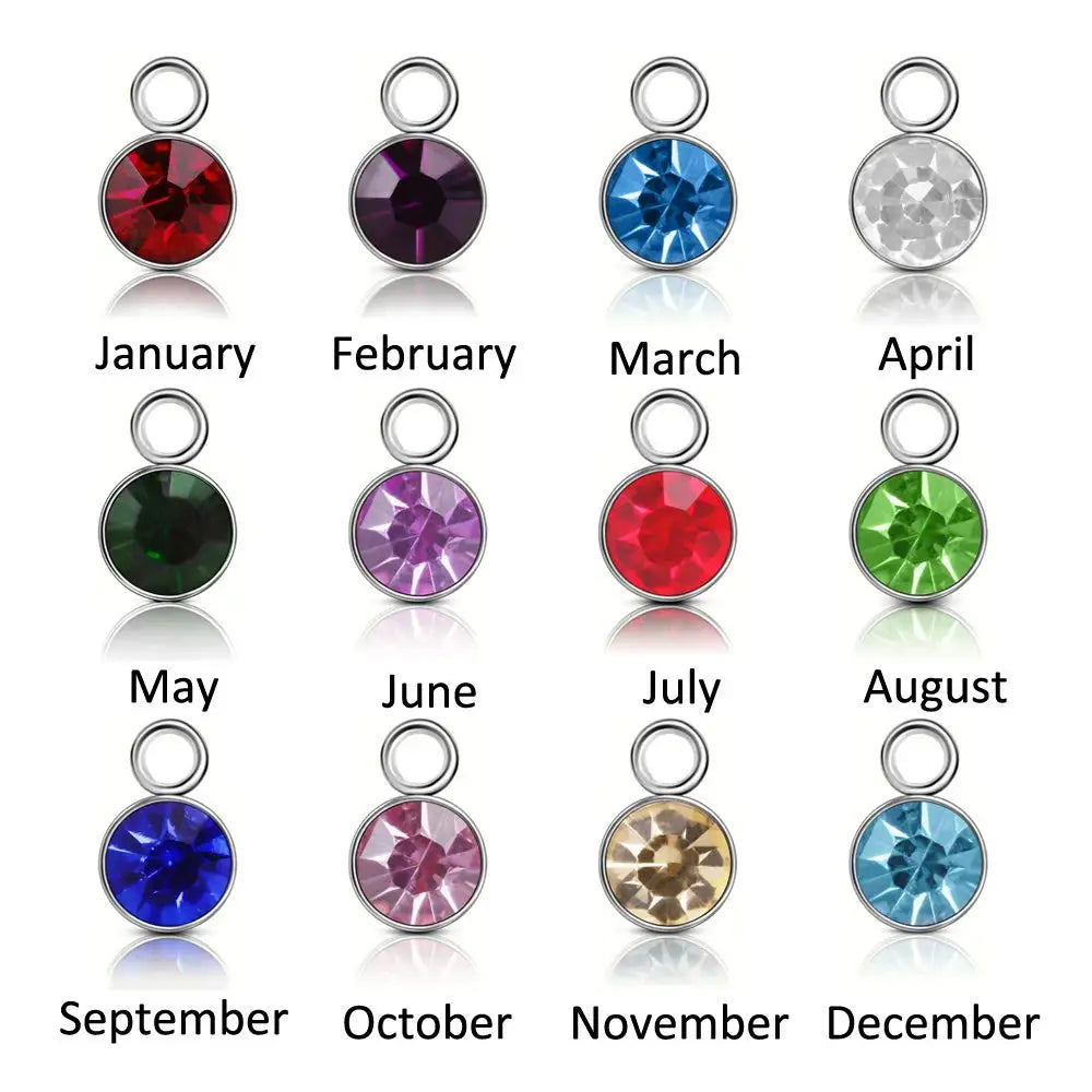 Angel Wings Birthstone Key Ring Cremation Jewelry for Ashes