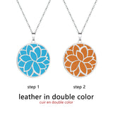 Cremo Stainless Steel Leather Pendant Chain Necklace