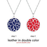Cremo Stainless Steel Leather Pendant Chain Necklace