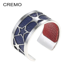 Cremo Adjustable Ring Argent Star Mood Stainless Steel Ring