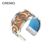 Cremo Adjustable Silver Ring for Women Stainless Steel Jewelry Engagement