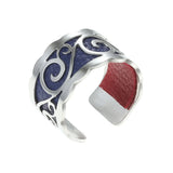 Cremo DIY Adjustable Argent Rings Women Stainless Steel Engagement Leather Bague