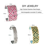 Cremo Leather Bangles Bracelets Reversible Femme Eternal Interchangeable