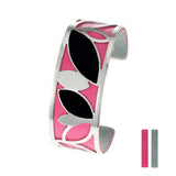 Cremo Love Cuff Bracelets Stainless Steel Leaf Enamel Bangle