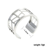 Cremo Stainless Steel Open Rings For Women with Leather Agents