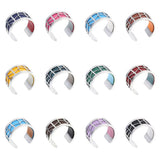 Cremo Stainless Steel Open Rings For Women with Leather Agents