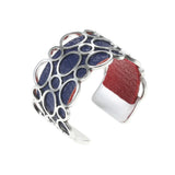 Cremo Argent Resizable Rings For Women Stainless Steel Rings Leather Bague Femme