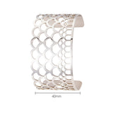 Cremo Stainless Steel Cuff Interchangeable Leather Wrap Bracelet