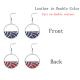 Cremo Steel Drop Earring Femme Leather Interchangeable Jewelry