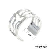 Cremo Stainless Steel Women's Resizable Rings with Interchangeable Leather Ring