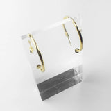 Creole Hoop Hinged Earrings 925 Sterling Europe Style Jewelry