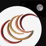 Crescent Moon Hair Fork Wooden Hair Sticks for Women Long Hair Comb