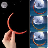Crescent Moon Hair Fork Wooden Hair Sticks for Women Long Hair Comb