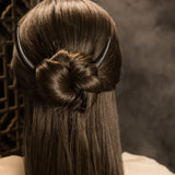 Crescent Moon Hair Fork Wooden Hair Sticks for Women Long Hair Comb