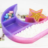 Crescent Moon Tray Resin Mold Crystal Display Tray Molds A0NF