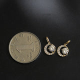 Moon Pendant 925 Sterling Silver 14K Necklace Japanese Mini Collarbone Chain