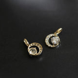 Moon Pendant 925 Sterling Silver 14K Necklace Japanese Mini Collarbone Chain