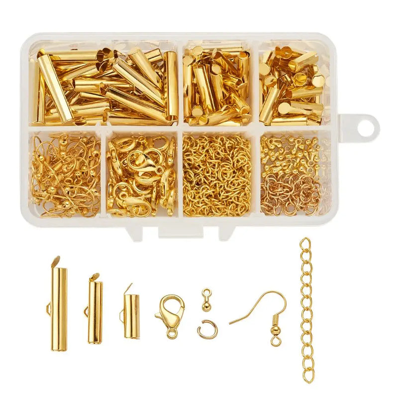 Crimp End Beads Beading Slide On End Clasp Buckles Tubes