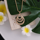Hawaiian Plated Letter Chain Necklace for Women Couple