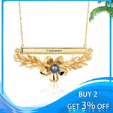 Hawaiian Plumeria Pendant Necklace Water Wave Chain Jewelry