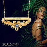 Hawaiian Plumeria Pendant Necklace Water Wave Chain Jewelry