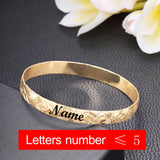 Letter Bangle Women's Bracelets Plated Hawaiian Name Bracelet