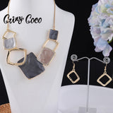 Cring Coco Geometric Jewelry Sets for Women