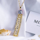 Custom Name Letter Jewelry Set Polynesian Hawaiian Necklaces Earrings