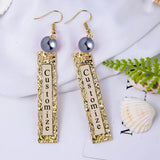 Custom Name Letter Jewelry Set Polynesian Hawaiian Necklaces Earrings