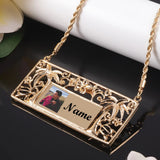 Personalised Polynesian Coconut Tree Pendant Name Necklace