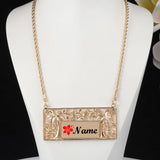 Personalised Polynesian Coconut Tree Pendant Name Necklace