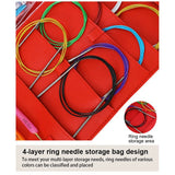 Crochet Bag Circular Knitting Needles Aluminum Hooks Set Sewing Kit