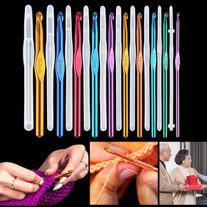 10 Styles Crochet Hook Crystal Epoxy Resin Mold DIY Crafts Tool