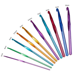 10 Styles Crochet Hook Crystal Epoxy Resin Mold DIY Crafts Tool