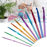 10 Styles Crochet Hook Crystal Epoxy Resin Mold DIY Crafts Tool