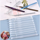 Crochet Hook Crystal Epoxy Resin Mold Knitting Scarf Sweater Tool
