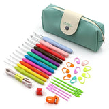30 pcs Crochet Hooks Set with Pouch, 11 Hooks 2~8mm, Storage Bag Gift
