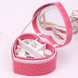 Crocodile Pattern Leather Jewelry Box PU Leather Jewelry Storage Box