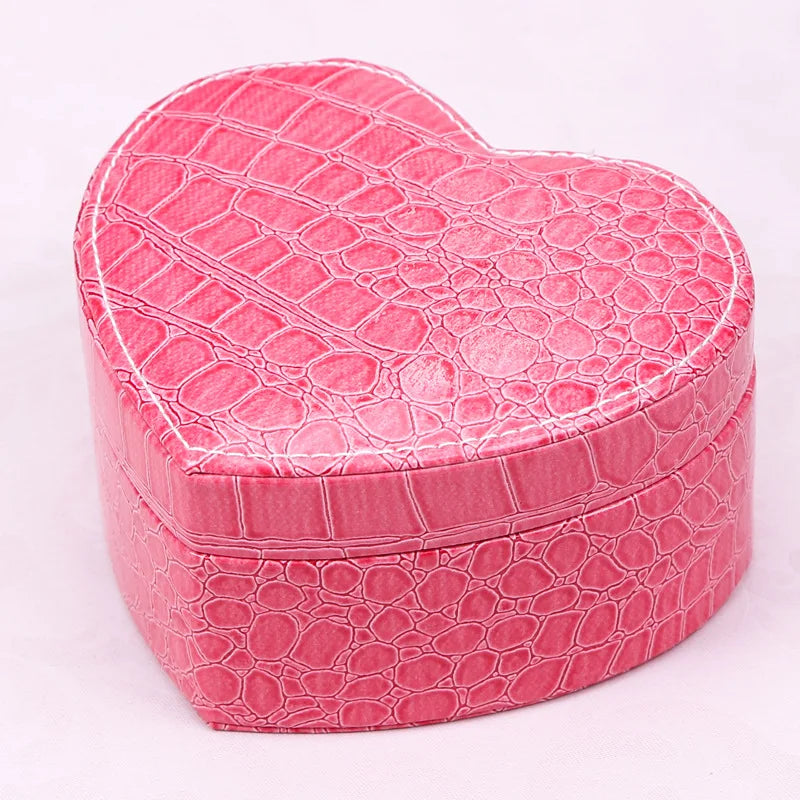 Crocodile Pattern Leather Jewelry Box PU Leather Jewelry Storage Box