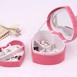 Crocodile Pattern Leather Jewelry Box PU Leather Jewelry Storage Box