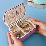 Portable Jewelry Storage Box for Rings Earrings Necklaces