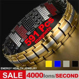 Detachable Magnetic Therapy Men's Bracelet European and American Couple Bracelet