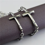 Cross Bracelet Christian Hand Chains Titanium Steel Classic