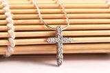 CZ Silver Pendant Necklace 925 Sterling Silver Choker Statement Necklace