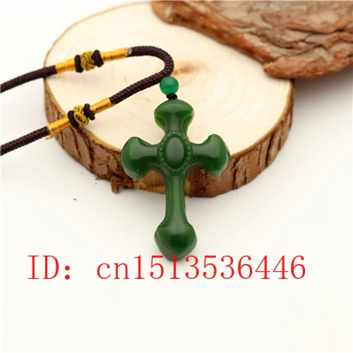 Carved Jade Pendant Chinese Green Necklace Charm Jadeite Jewelry