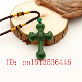 Carved Jade Pendant Chinese Green Necklace Charm Jadeite Jewelry