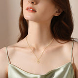 Cross Chain Personality Love Heart Pendant Necklace For Women