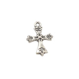 100Pcs Cross Charms Pendants 15x21mm DIY Jewelry Fit Bracelets Necklace Earrings