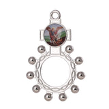 Cross Charms for Jewelry Making DIY 6 PCS Catholic Saint Images